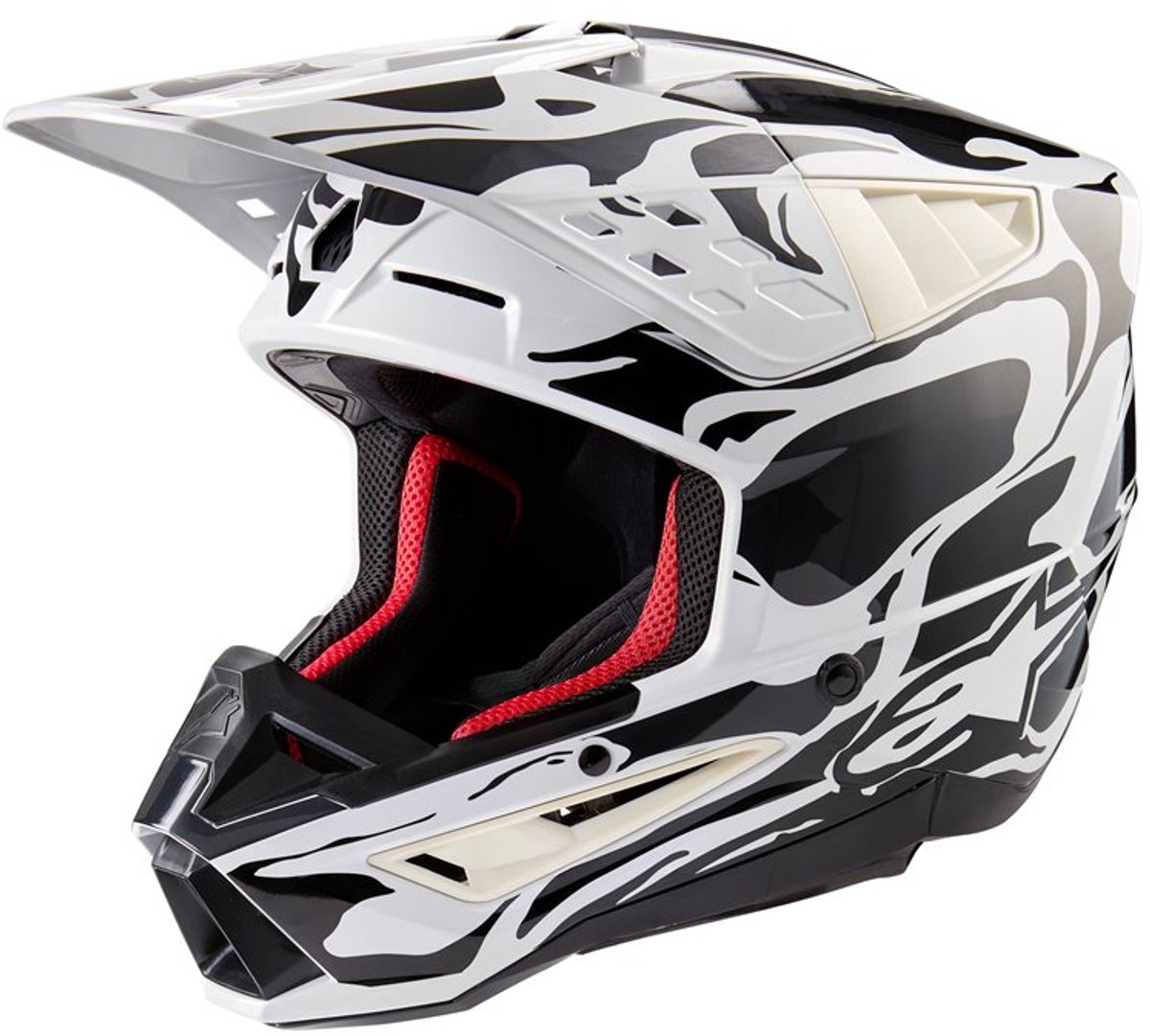 Alpinestars S-M5 Mineral Helmet Ece 22.06 Cool Gray Dark Gray Glossy M - Maat M - Helm
