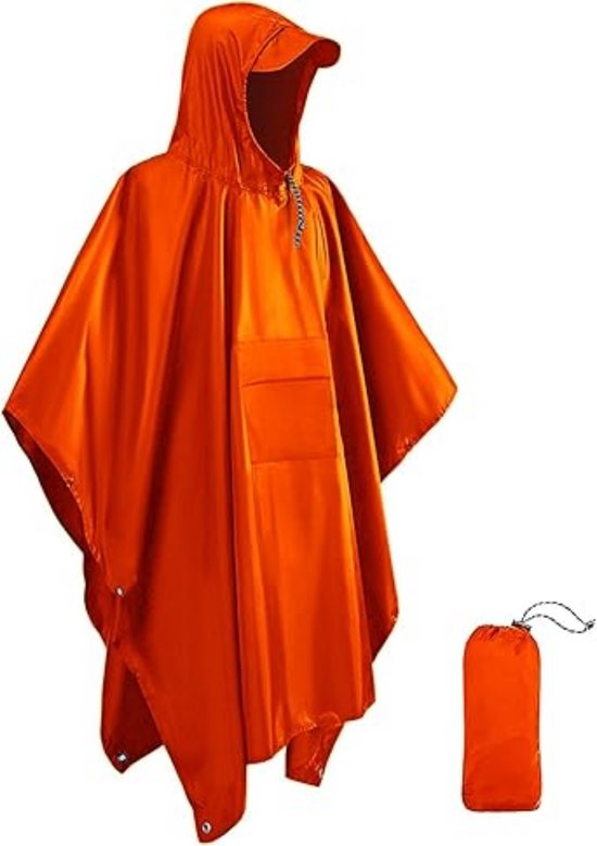 Portwest S440 Heren Lichtgewicht Waterdichte Klassieke Regenjas Oranje, S