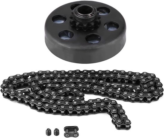 Nicos | 12 mm Zwarte Ketting met Hoekige Schakels en Zirkonia | Op voorraad | Otsu