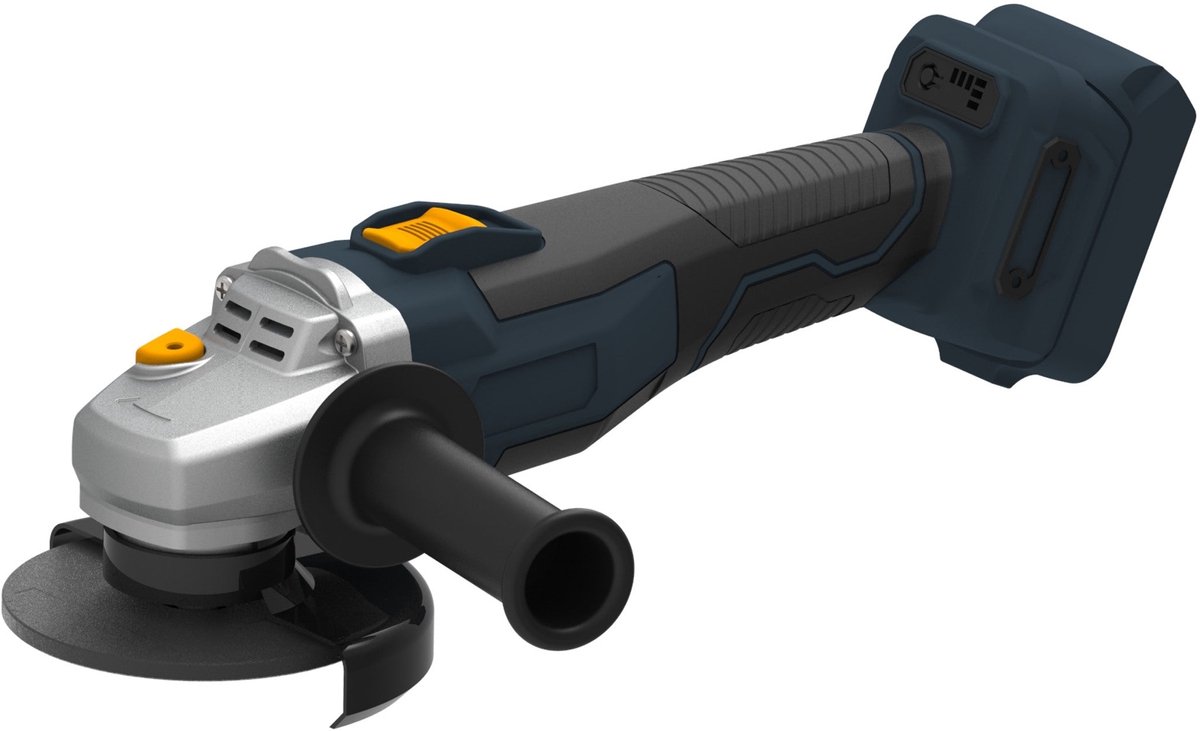 Batavia Accu 18V Brushless Haakse Slijper 125mm - Excl. Accu en Oplader - Digitale regeling met 3 snelheden (3500 / 6500 / 9000 RPM) - Quick-Release 2-in-1 beschermkap - Maxxpack accu platform - Ultra