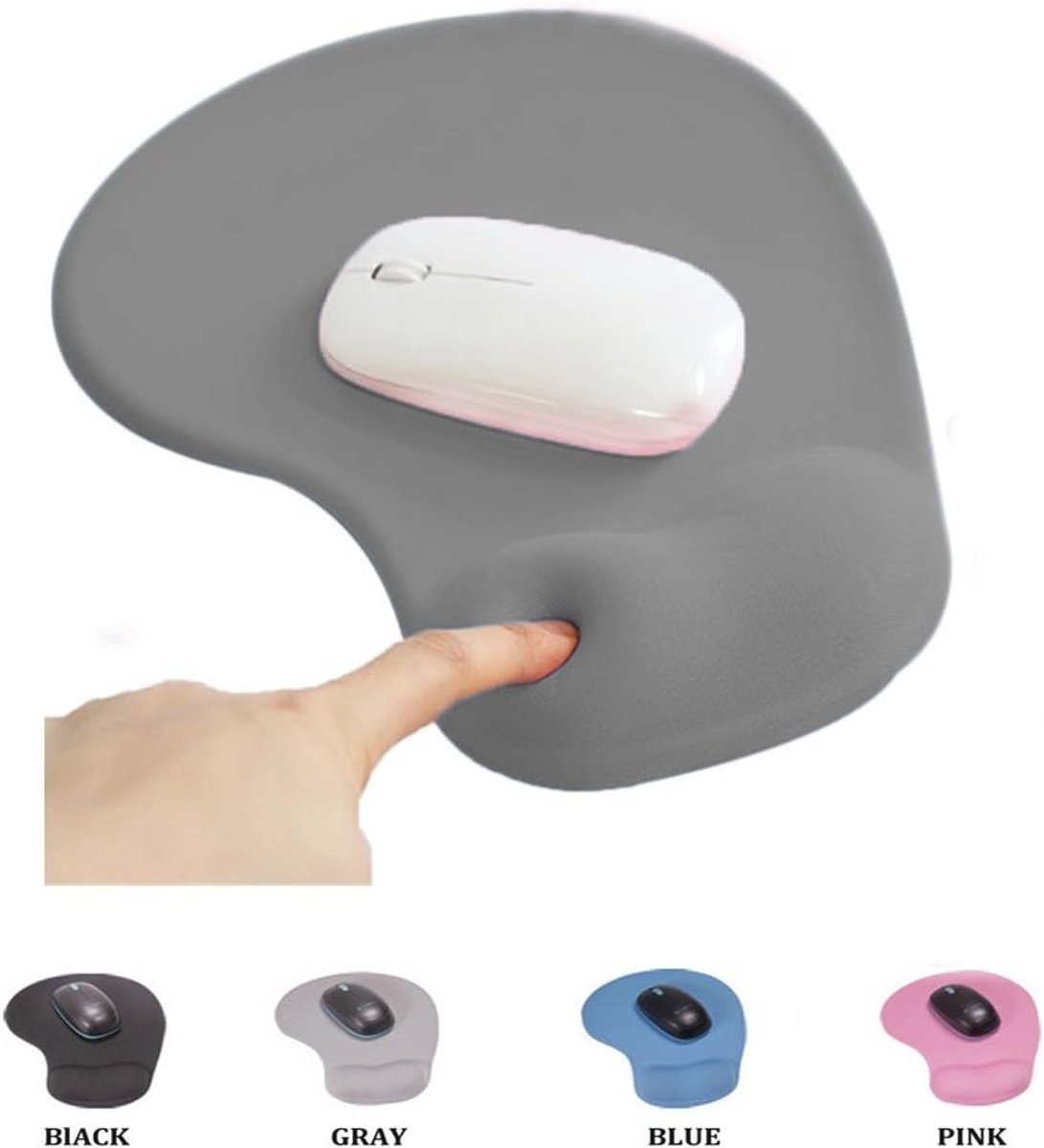 Ergonomische muismat met gelpolssteun - Antislip en comfortabel