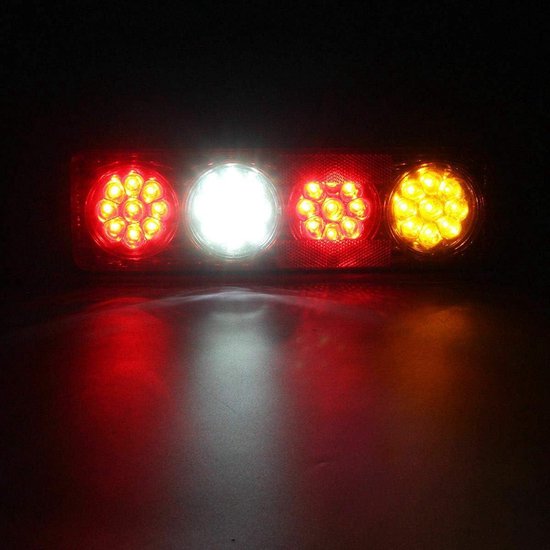 2 x 24 V 60 SMD LED ACHTER DRIE FUNCTIE LAMPEN UNIVERSELE ACHTERLICHTEN TRUCK BUS Vrachtwagen Aanhangwagen WAGON TRACTOR