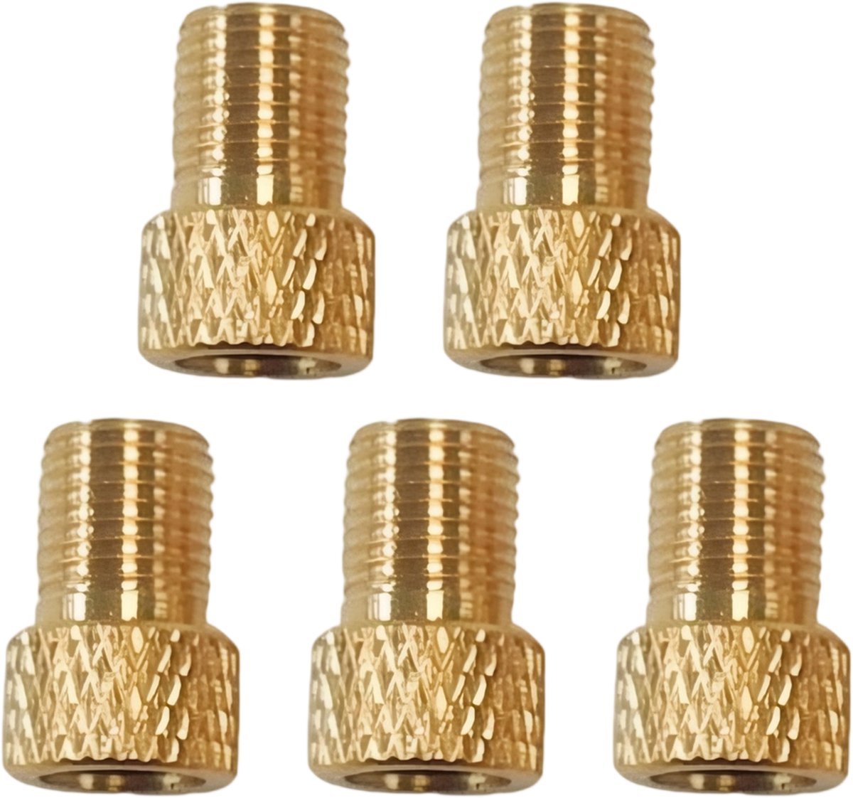 Fiets ventieladapter set - met afdichtring - netmotief - voor auto/fiets pomp - veelzijdig - universeel - zwart - Ø7.6cm - 1 stuk