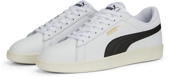 PUMA Puma Smash 3.0 L Unisex Sneakers - PUMA White-PUMA Black-PUMA Gold-Frosted Ivory