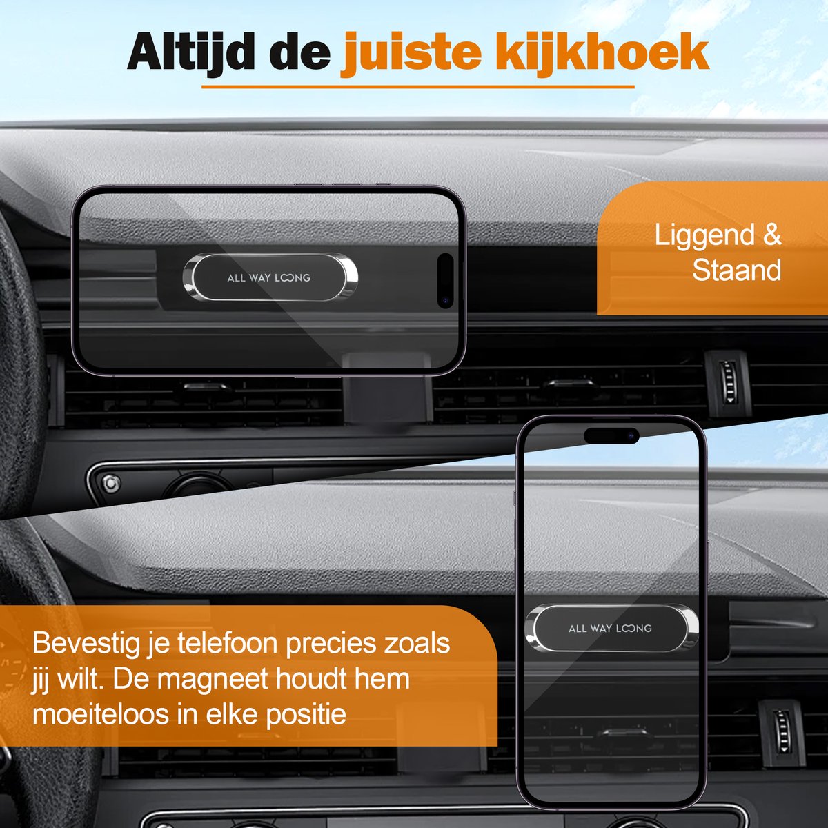 Telefoonhouder Auto Magnetisch - Dashboard - Extreem Sterke Magneet - Off-Road & Drempel Proof - GSM Houder - Telefoonhouders Auto - Auto Accessoires - Zwart — cadeau in Cadeau-ideeën - foto 5