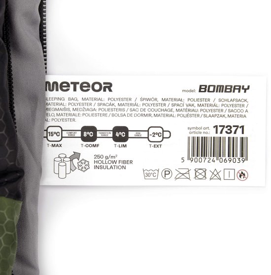 Meteor Bombay - Slaapzak - groen/zwart van Meteor — afbeelding 4
