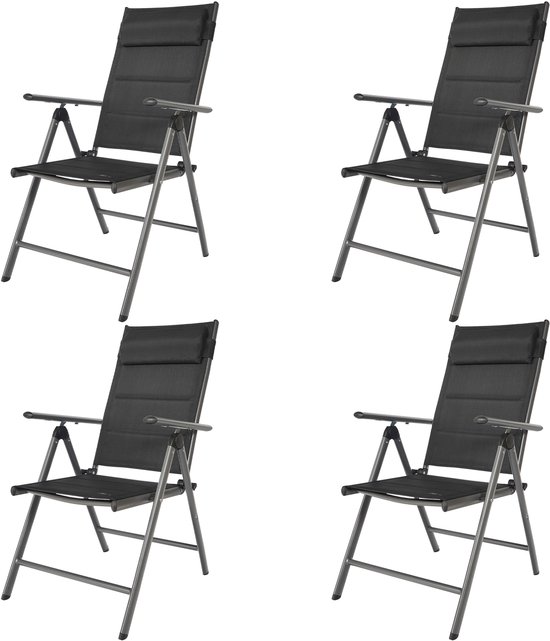 Mojawo 5-delig Camping Set Campingtafel Zwart Tuinmeubilair 4 stuks Campingstoel Klapstoel zwart Outdoor Mojawo 5-delig Camping Set Campingtafel Zwart Tuinmeubilair 4 stuks Campingstoel Klapstoel zwart Outdoor