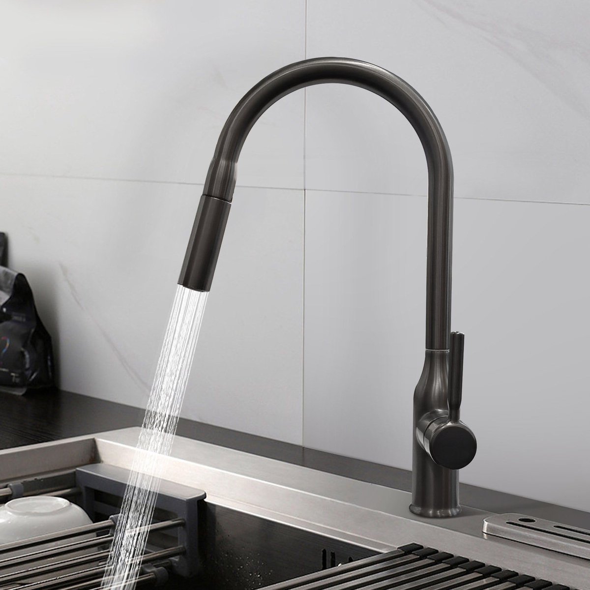Ibenzoa® Multifunctionele Mengkraan met Uitneembare Sproeikop - Geschikt voor Keuken en Badkamer