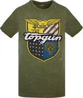 Top Gun ® T-shirt "Insignia" groen (M)