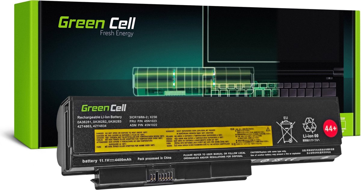 GREEN CELL Batterij voor Lenovo ThinkPad X220 X230 / 11,1V 4400mAh