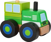 Houten traktor - Bouwvoertuig -  Traktor - FSC® - Speelgoed vanaf 2 jaar jongens