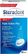 Steradent Kunstgebit Reiniger - Triple Action Plus - 90 stuks x3