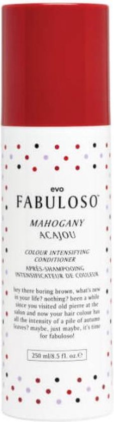 Evo Fabuloso Mahogany Colour Intensifying Conditioner 250ml - Conditioner voor ieder haartype