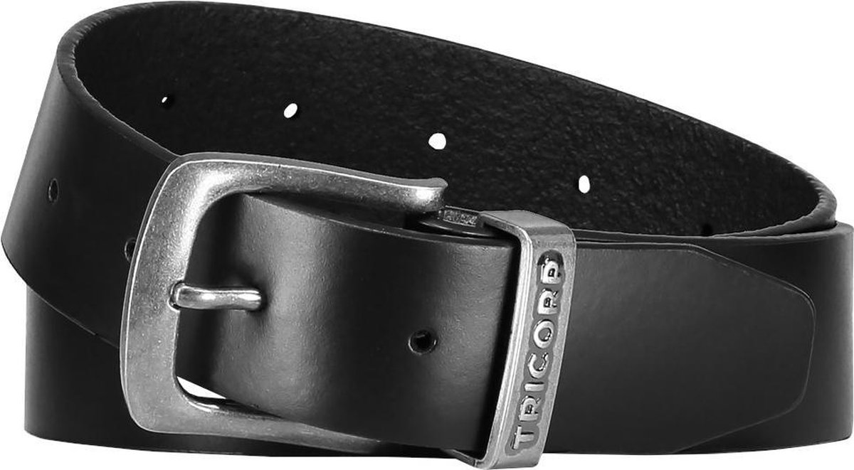 Tricorp riem leer - Workwear - 652007 - zwart - maat 80-110