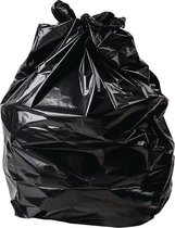 Jantex vuilniszakken, 70 liter, zwart, per 200 stuks