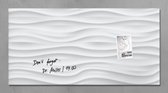 glasmagneetbord Sigel Artverum 910x460x15mm White Wave SI-GL260