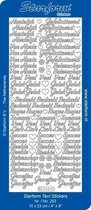 Starform Stickers Text NL: assorted 1 (10 PC) - Silver - 0203.002 - 10X23CM