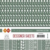 Card Deco - Designer Sheets -  Christmas Edition - kerstgroen