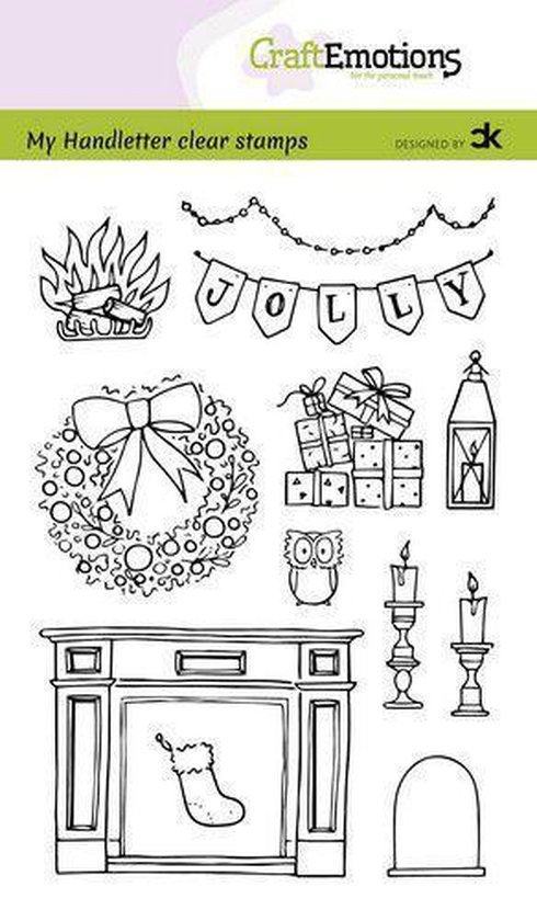 Foto: Clearstamps a6 handlettering x mas decorations 2 eng carla kamphuis