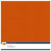 Scrap Autumn Orange Linen Cardstock 10 stuks