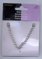 Metalen ketting zilverkleur 5.5 milimeter 1 Meter