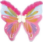 Vlindervleugels pink met marabou