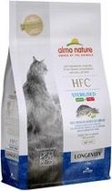 Almo Nature - HFC Longevity Sterilized brokken voor oudere gecastreerde / gesteriliseerde katten - zeebaars en zeebrasem of varkensvlees - 1,2kg, 300gr - Zeebaars & Zeebrasem, Gewicht: 1,2kg