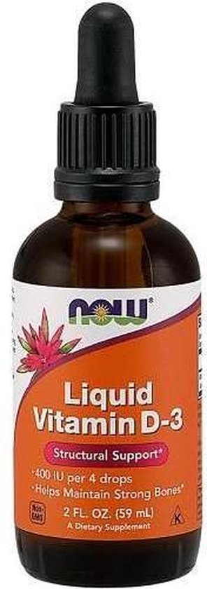 Voorouder Consequent Huiswerk Vitamine D-3 Liquid Now Foods 60ml | bol.com
