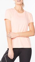 2XU Aero Shirt - Sportshirt - Roze - Dames - Korte mouwen