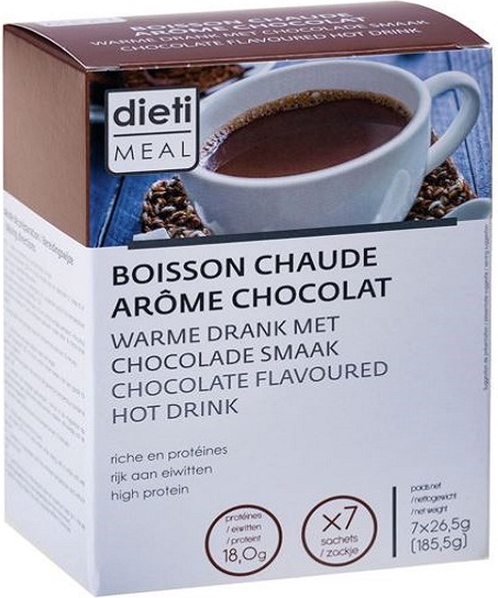 Goedkoopste Dieti Warme Chocolade - 7 stuks - Drinkmaaltijd