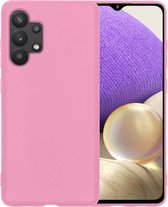 Samsung A32 5G Hoesje Case Siliconen - Samsung Galaxy A32 5G Case - Samsung A32 5G Hoes - Roze