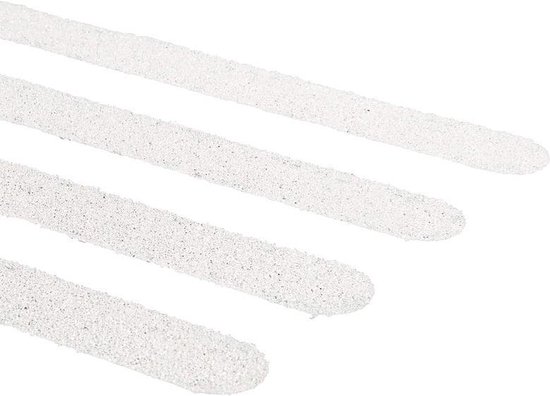 SecuCare Antislip sticker - langwerpig 19 x 60 mm  wit  binnen & buiten (trap  15 treden) - 8040.150.02