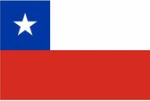 Vlag Chili 90 x 150 cm feestartikelen - Chili landen thema supporter/fan decoratie artikelen