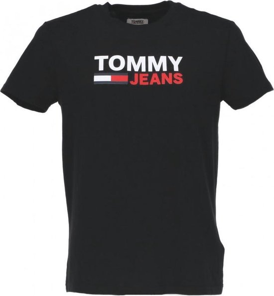 Gezamenlijk veelbelovend resultaat TOMMY JEANS Corp Logo T-shirt Heren Zwart | bol.com