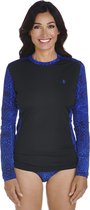 Coolibar UV zwemtop Dames - Blauw - Maat 36