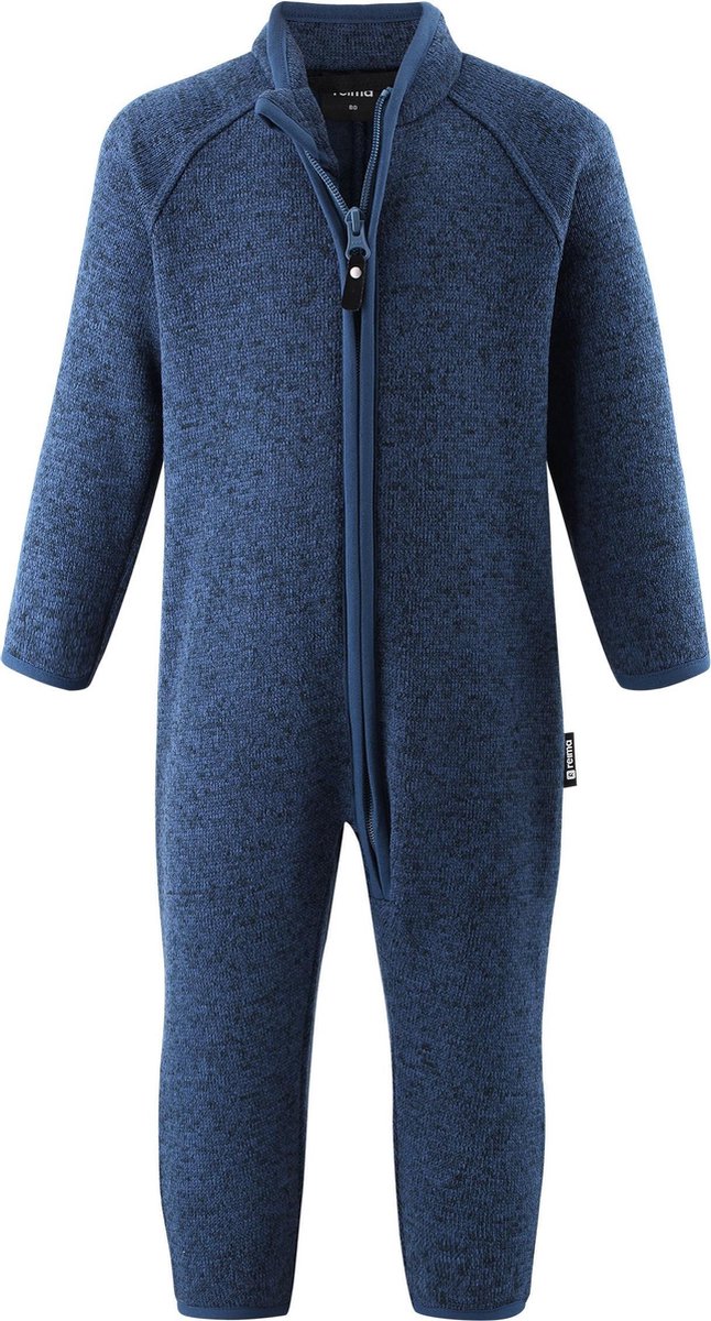 Reima - Fleece onesie voor baby's - Tahti - Jeans blauw - maat 80cm