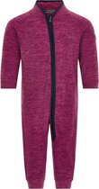 Color Kids - Fleece overall voor baby's - Melange - Donkerrood - maat 80cm