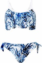 Snapper Rock UV werende Bikini Kinderen Ombre Leaf - Blauw - Maat 104-110