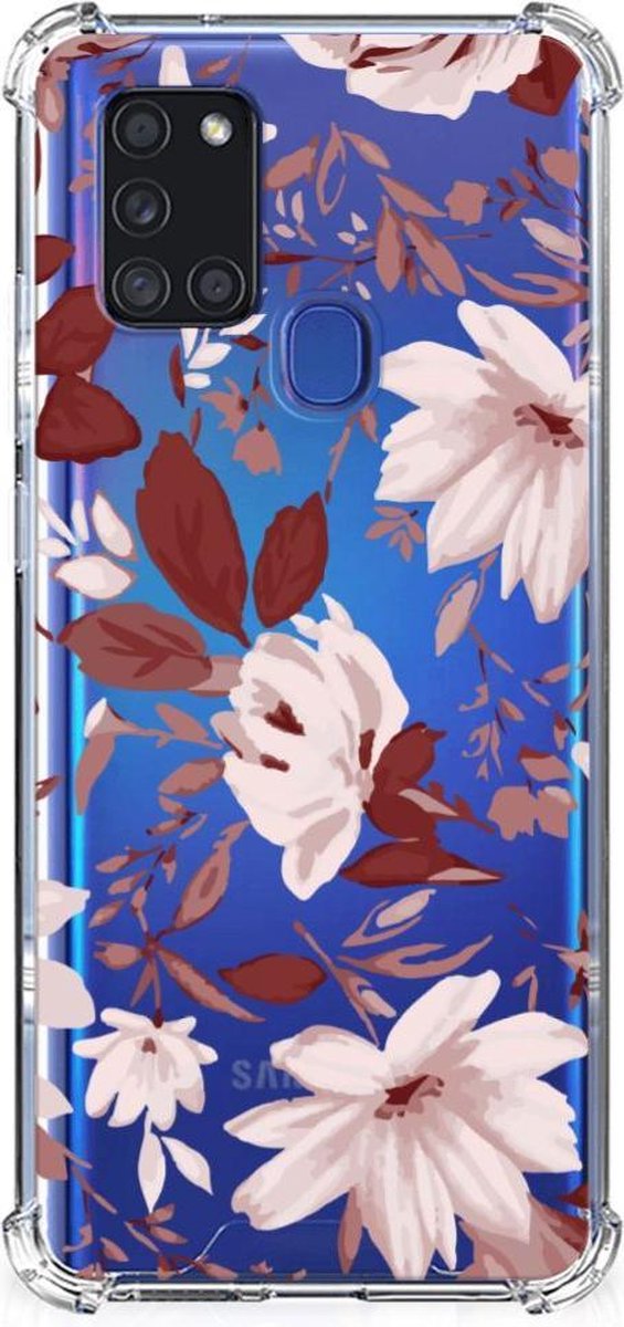 Back Cover Samsung Galaxy A21s Watercolor Flowers