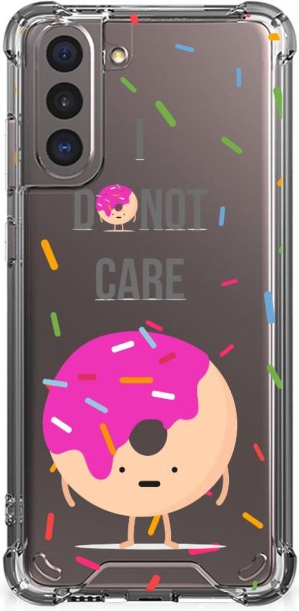 Samsung Galaxy S21 Beschermhoes Donut Roze