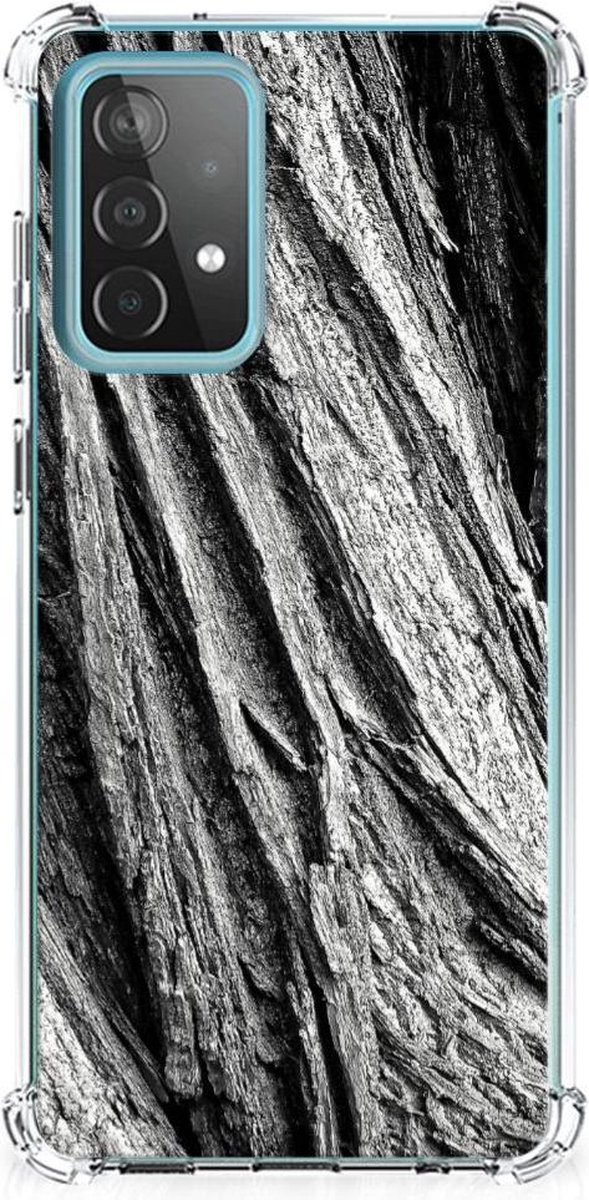 Stevig Telefoonhoesje Samsung Galaxy A52 4G/5G Boomschors Grijs