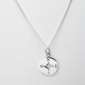 OZZ Silver & Gold - Compass Necklace - Kompas ketting