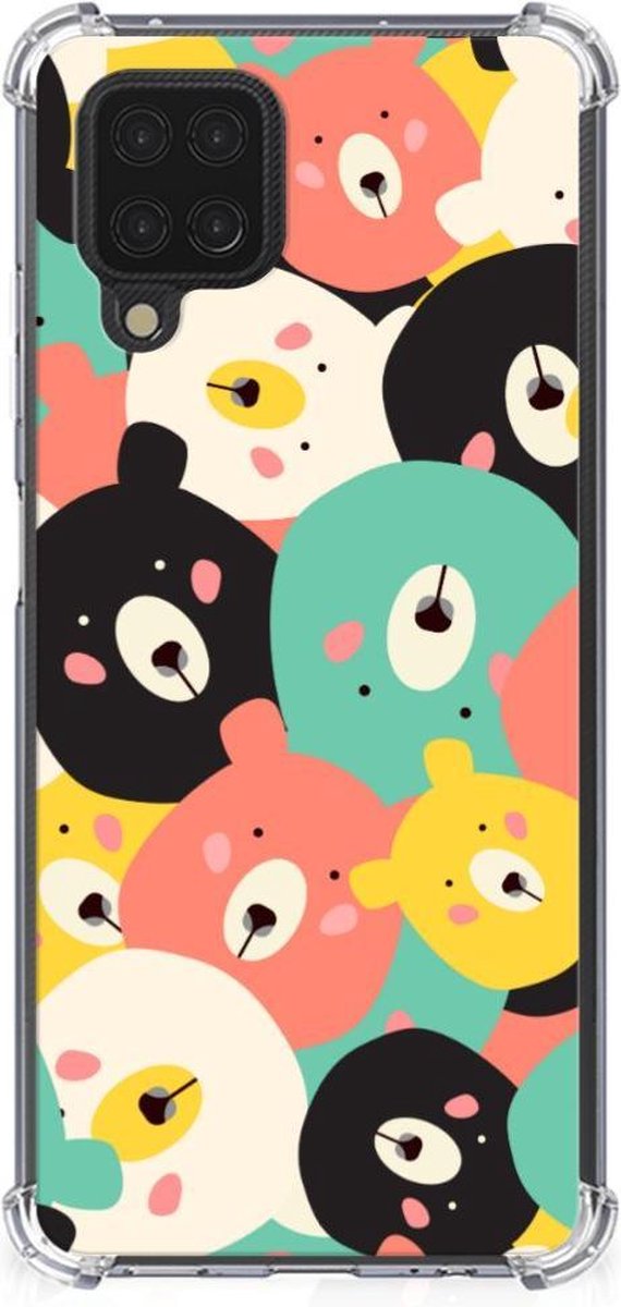 Samsung Galaxy A12 Stevig Bumper Hoesje Bears