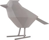 Pt, Bird - Decoratief Beeld - Polyresin -  18,5x9x24cm - Mat Grijs