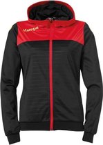 Kempa Emotion 2.0 Jas met Capuchon Dames Zwart-Rood-Geel Maat XXL