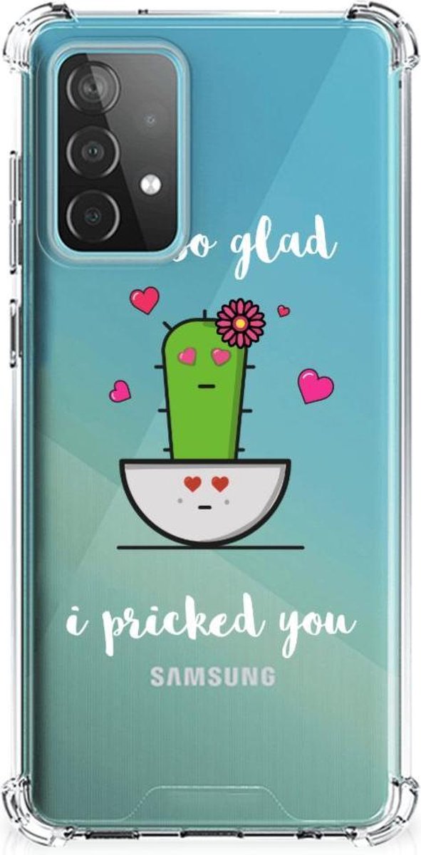 Samsung Galaxy A52 4G/5G Stevig Bumper Hoesje Cactus Glad