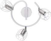 LED Plafondspot - Trion Eve - GU10 Fitting - 3-lichts - Rond - Mat Wit - Aluminium - BES LED