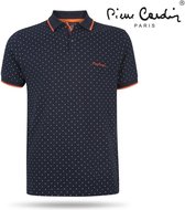 Pierre Cardin - Heren Polo - Gestippeld - Navy