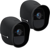 kwmobile 2x hoesje voor Arlo HD - Siliconen hoes voor beveiligingscamera - Beschermhoes in zwart