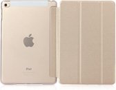 Pure Color Merge horizontale lederen flip-hoes voor iPad Mini (2019) / iPad Mini 4, met houder (goud)